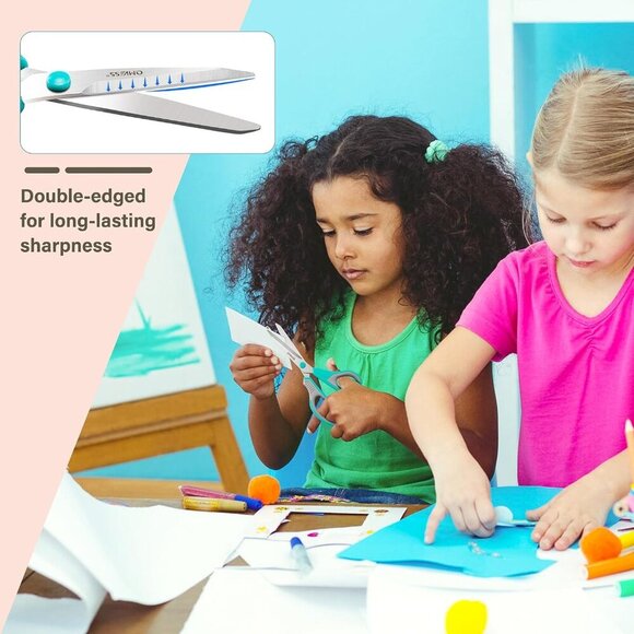 8.5" Scissors All Purpose 3 Pack, Ultra Sharp 2.5mm Thick Blade Scissors for Off - Picture 2 of 9